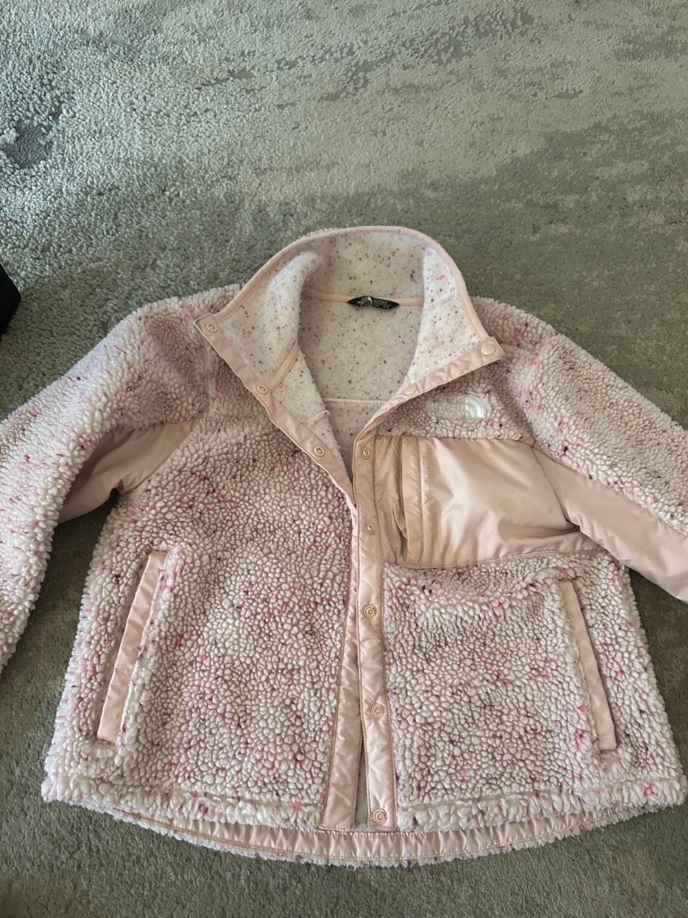 The North Face Blush Pink Sherpa Fleece Jacket